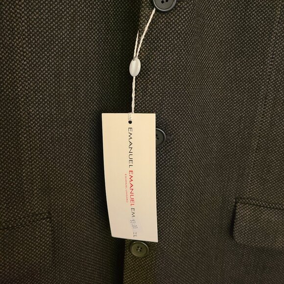 Emanuel Ungaro Wool Three Button Tweed Sport Coat /Jacket - 40R -NEW - Picture 5 of 12